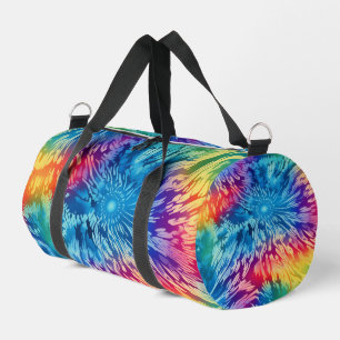 Bolso De Deporte Pequeño Portaequipajes de viaje con Tie Dye de arcoíris ra