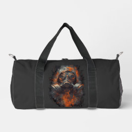Bolso De Deporte Pequeño Post Apocalyptic Gas Mask Toxic Grunge Duffel Bag