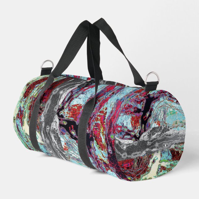 Bolso De Deporte Pequeño Print Cut Sew Bag – Strata Pulse (Esquina izquierda)