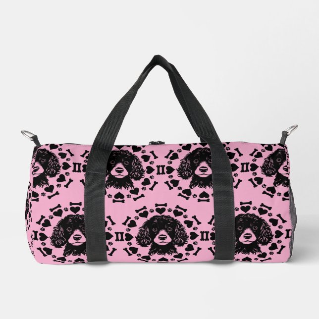 Bolso De Deporte Pequeño Propietario de perro de caniche (Anverso)
