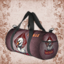 Bolso De Deporte Pequeño Punk Swan: El rebelde de plumas.