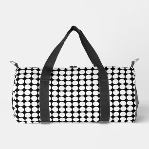 Bolso De Deporte Pequeño Puntos blancos mínimos en fondo negro sólido