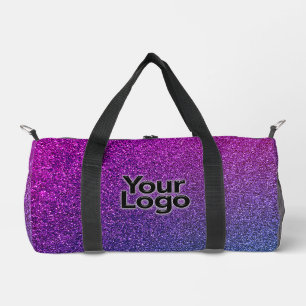Bolso De Deporte Pequeño Purpurina de galaxia rosa brillante logotipo de ne