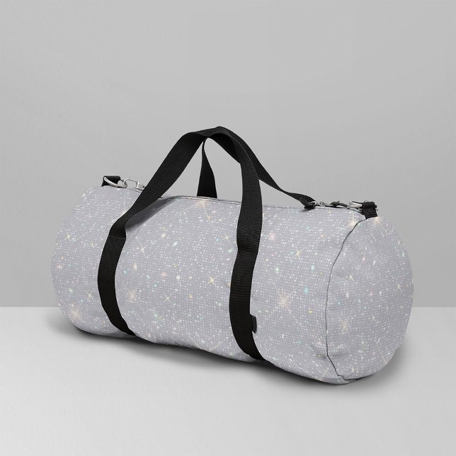 Bolso De Deporte Pequeño Purpurina plateado Textura Diamante blanco esparci (Subido por el creador)