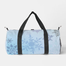 Bolso De Deporte Pequeño Purpurina Snowflake Mountain Winter