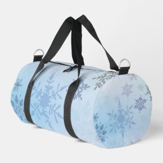 Bolso De Deporte Pequeño Purpurina Snowflake Mountain Winter