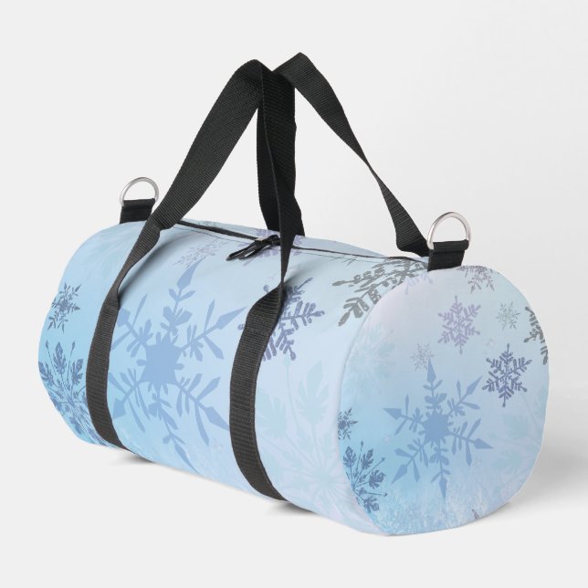 Bolso De Deporte Pequeño Purpurina Snowflake Mountain Winter (Esquina izquierda)