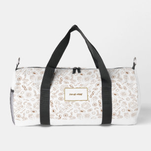 Bolso De Deporte Pequeño Quirky Kundalini Patrón Yoga Personalizado Pequeño