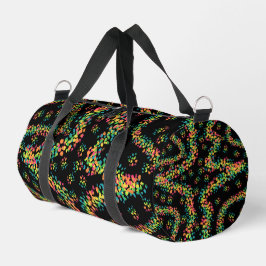 Bolso De Deporte Pequeño Rainbow Colored Seurat Style Pointillism Pattern