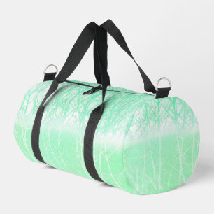Bolso De Deporte Pequeño Ramas Verdes Menta Niebla Helada