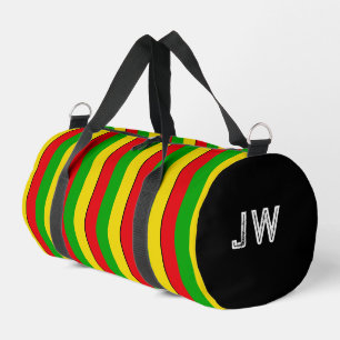 Bolso De Deporte Pequeño Rasta jamaiquina a rayas a rayas