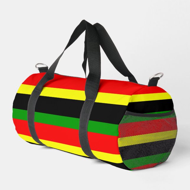 Bolso De Deporte Pequeño Rayas afrocéntricas (Esquina derecha)