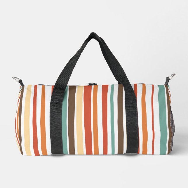 Bolso De Deporte Pequeño Rayas de colores (Anverso)