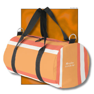 Bolso De Deporte Pequeño Rayas de Héroe Líneas Horizontales Rojo Naranja Bl