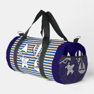 Bolso De Deporte Pequeño Rayas de Marinero para Niños 