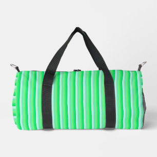 Bolso De Deporte Pequeño Rayas verdes aqua lindas