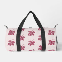 Red Hibiscus Floral Pattern