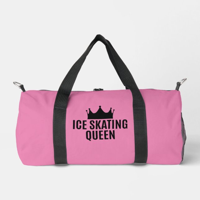 Bolso De Deporte Pequeño Reina del patinaje sobre hielo - Patinaje sobre hi (Anverso)