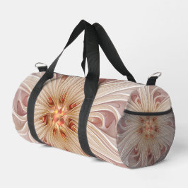 Bolso De Deporte Pequeño Resumen Arte Fractal Peach Pastel Moderno