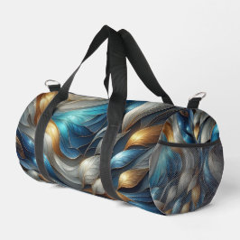Bolso De Deporte Pequeño Resumen azul turquesa colorido