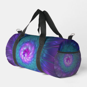 Bolso De Deporte Pequeño Resumen Belleza floral Flor de arte fractal colori
