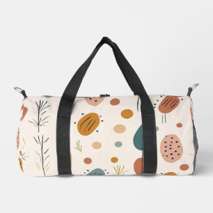 Bolso De Deporte Pequeño Resumen de Boho Colección Retro Moderna