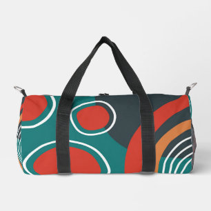 Bolso De Deporte Pequeño Resumen de formas arte arco iris y arte de boho so