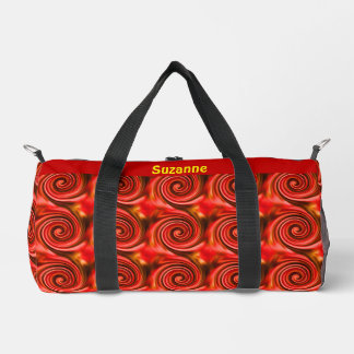 Bolso De Deporte Pequeño Resumen de los Swils Rojo Negro y Amarillo Persona