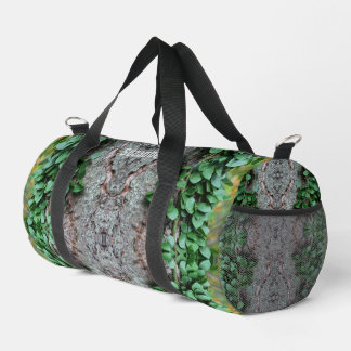 Bolso De Deporte Pequeño Resumen Del Vino Verde Leafy Sobre El Espejo Del Á