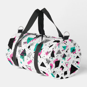 Bolso De Deporte Pequeño Retro Memphis Geometric Pattern