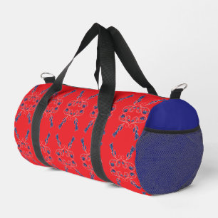 Bolso De Deporte Pequeño Rojo y azul pequeño