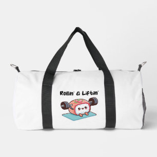 Bolso De Deporte Pequeño Rollo de Sushi Levantando Pesas