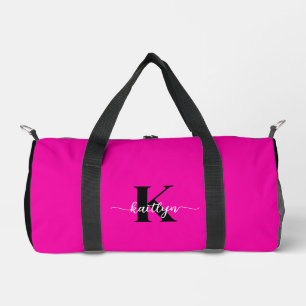 Bolso De Deporte Pequeño Rosa Caliente Monograma Negro