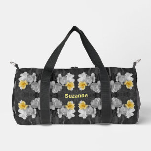 Bolso De Deporte Pequeño Rosas Amarillas Color parcial Resumen Personalizad