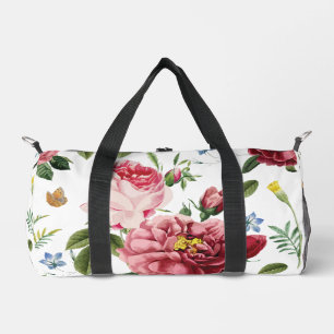 Bolso De Deporte Pequeño Rosas Inglesas Románticas Elegantes Vintage Rosa