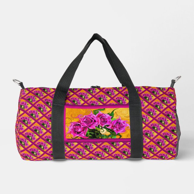 Bolso De Deporte Pequeño Rosas Silvestres  (Anverso)