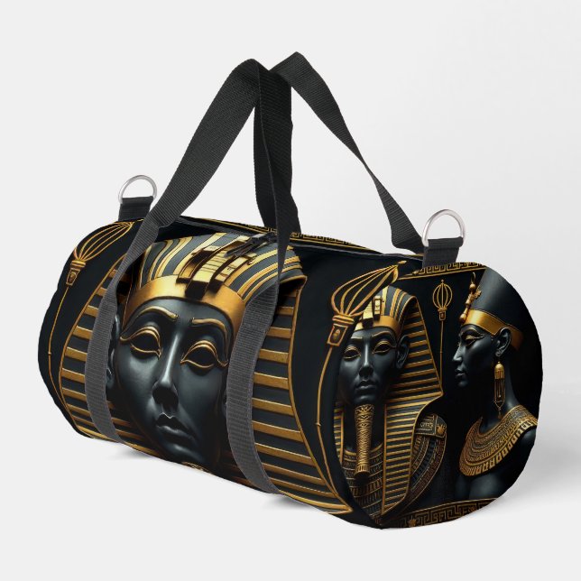 Bolso De Deporte Pequeño Royal Ancient Black & Gold | Duffel Bag (Esquina izquierda)