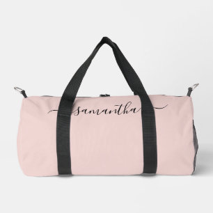 Bolso De Deporte Pequeño Rubor Elegante Firma con Floritura Nombre