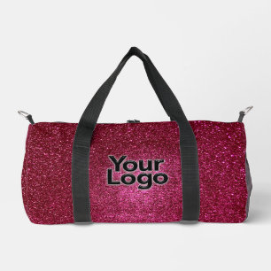 Bolso De Deporte Pequeño Ruby Red Sparkly Purpurina Luxury Business Logo
