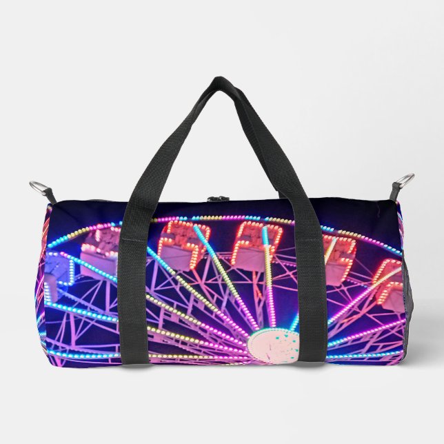 Bolso De Deporte Pequeño Rueda de la fortuna azul y roja (Anverso)