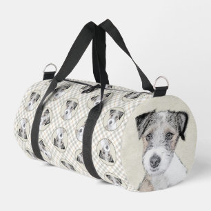 Bolso De Deporte Pequeño Russell Terrier Pintando Rough Original Dog Art