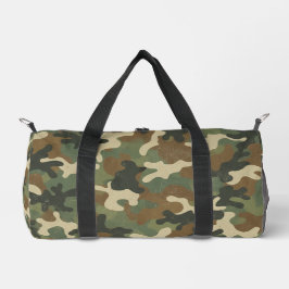 Bolso De Deporte Pequeño Rustic Military Camo Pattern