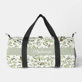 Bolso De Deporte Pequeño Sage Green French Country Chic Olive Name Monogram
