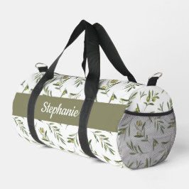 Bolso De Deporte Pequeño Sage Green Watercolor Olives Monogram