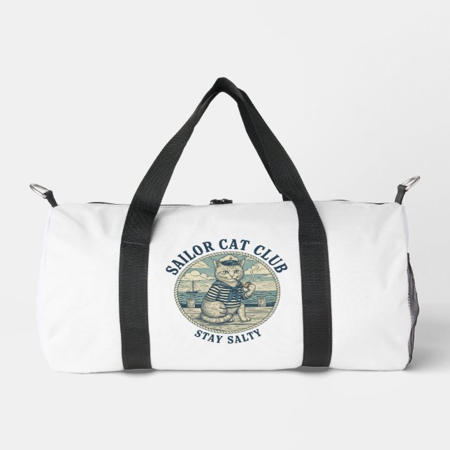 Bolso De Deporte Pequeño Sailor Cat Club (Anverso)