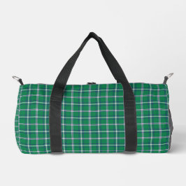 Bolso De Deporte Pequeño Salem Green and White Plaid