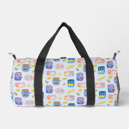 Bolso De Deporte Pequeño Sardinas y Limones