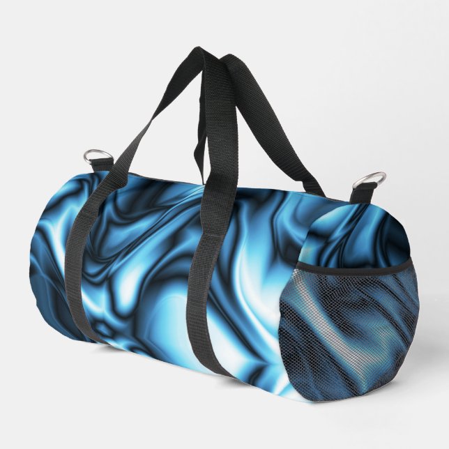 Bolso De Deporte Pequeño Seda azul (Esquina derecha)