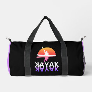 Bolso De Deporte Pequeño Silueta de kayakista Kayak