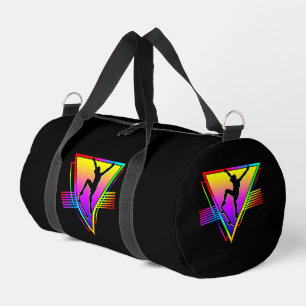 Bolso De Deporte Pequeño Silueta Retro de Patinador